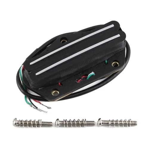FLEOR Alnico 5 Dual Rail Humbucker Bridge Pickup 9-10K | Hot Rails for TL Style Guitars thumbnail 1