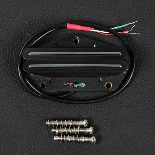 FLEOR Alnico 5 Dual Rail Humbucker Bridge Pickup 6-7K | Hot Rails for TL Style Electric Guitars thumbnail 4