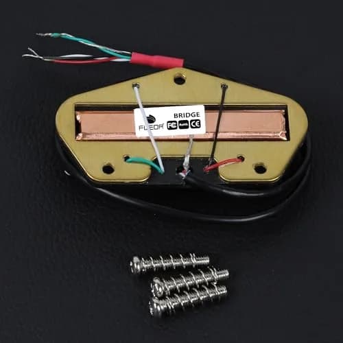 FLEOR Alnico 5 Dual Rail Humbucker Bridge Pickup 6-7K | Hot Rails for TL Style Electric Guitars thumbnail 5