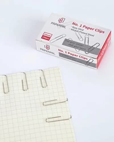 PAPERPAL Non-Skid Paper Clips 33mm (1-2/7") Silver | 600 Count Bulk Pack for Office, School, DIY thumbnail 5