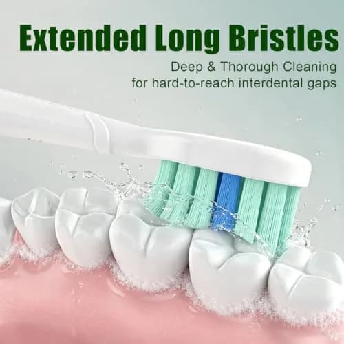 toptheway Toothbrush Replacement Heads Compatible with Philips Sonicare 10 Pack | Plaque Control & Gentle Bristles thumbnail 5
