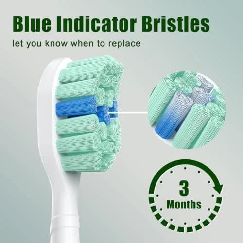 toptheway Toothbrush Replacement Heads Compatible with Philips Sonicare 10 Pack | Plaque Control & Gentle Bristles thumbnail 6