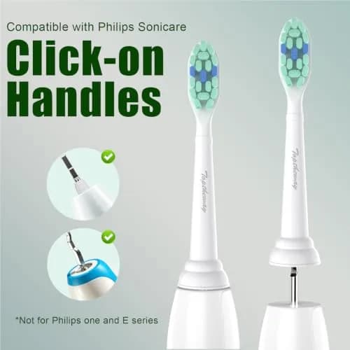 toptheway Toothbrush Replacement Heads Compatible with Philips Sonicare 10 Pack | Plaque Control & Gentle Bristles thumbnail 2