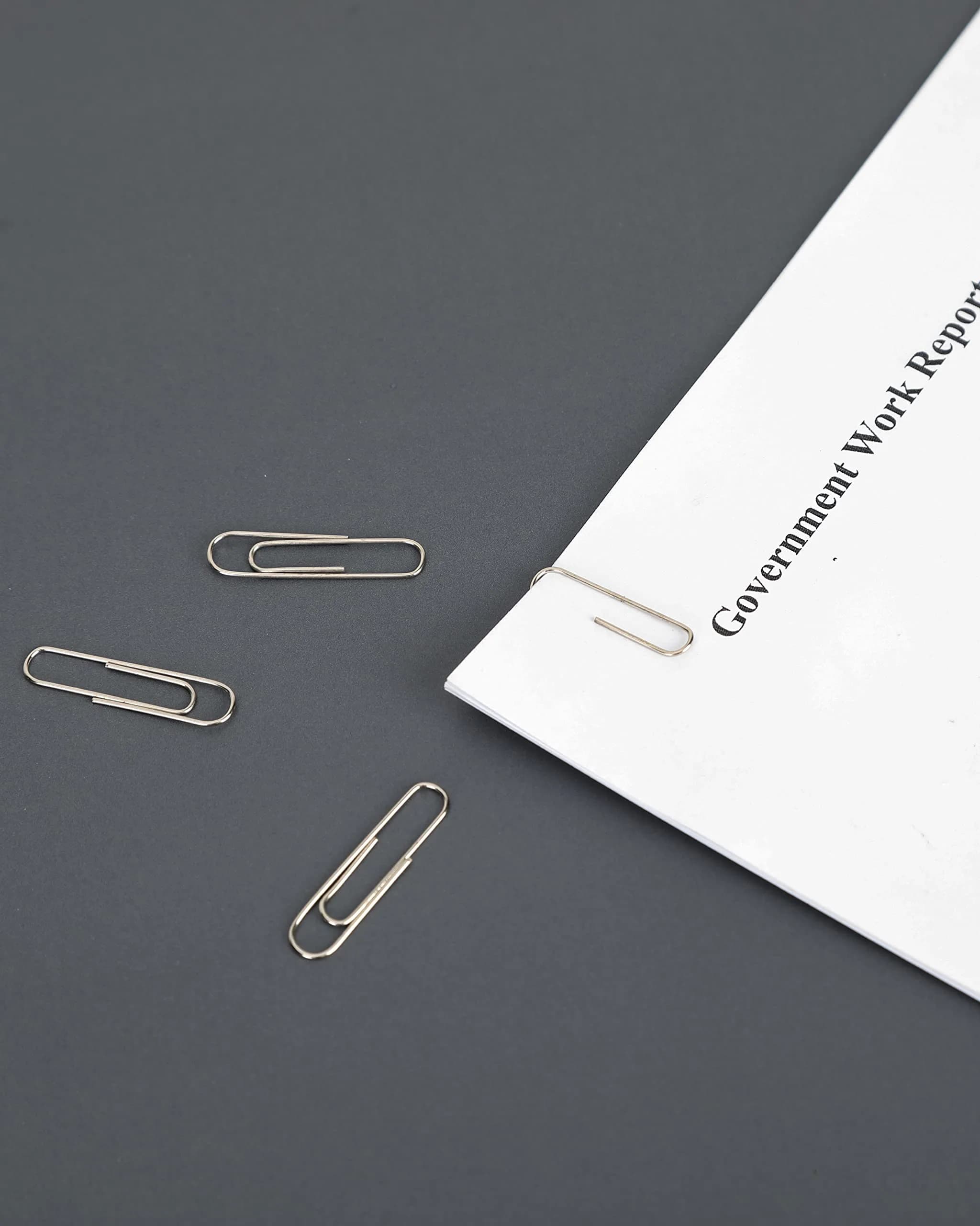 PAPERPAL Smooth Paper Clip #1 Size (33mm x 8mm) | 600 Count Silver Alloy Steel Clips - view 6