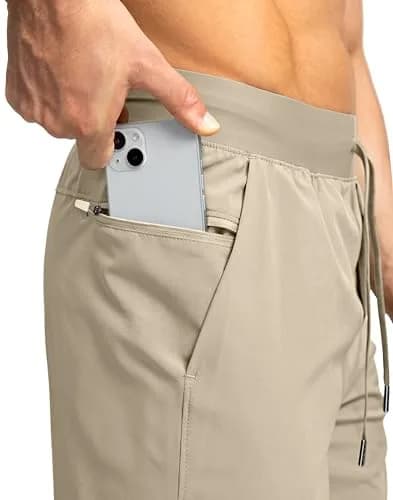 Soothfeel Men's Workout Athletic Shorts with 3 Pockets 7" Inseam | Lightweight, Quick-Drying, Breathable Active Shorts thumbnail 6