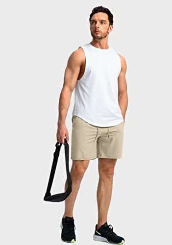 Soothfeel Men's Workout Athletic Shorts with 3 Pockets 7" Inseam | Lightweight, Quick-Drying, Breathable Active Shorts thumbnail 7
