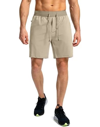Soothfeel Men's Workout Athletic Shorts with 3 Pockets 7" Inseam | Lightweight, Quick-Drying, Breathable Active Shorts thumbnail 2