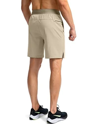 Soothfeel Men's Workout Athletic Shorts with 3 Pockets 7" Inseam | Lightweight, Quick-Drying, Breathable Active Shorts thumbnail 3