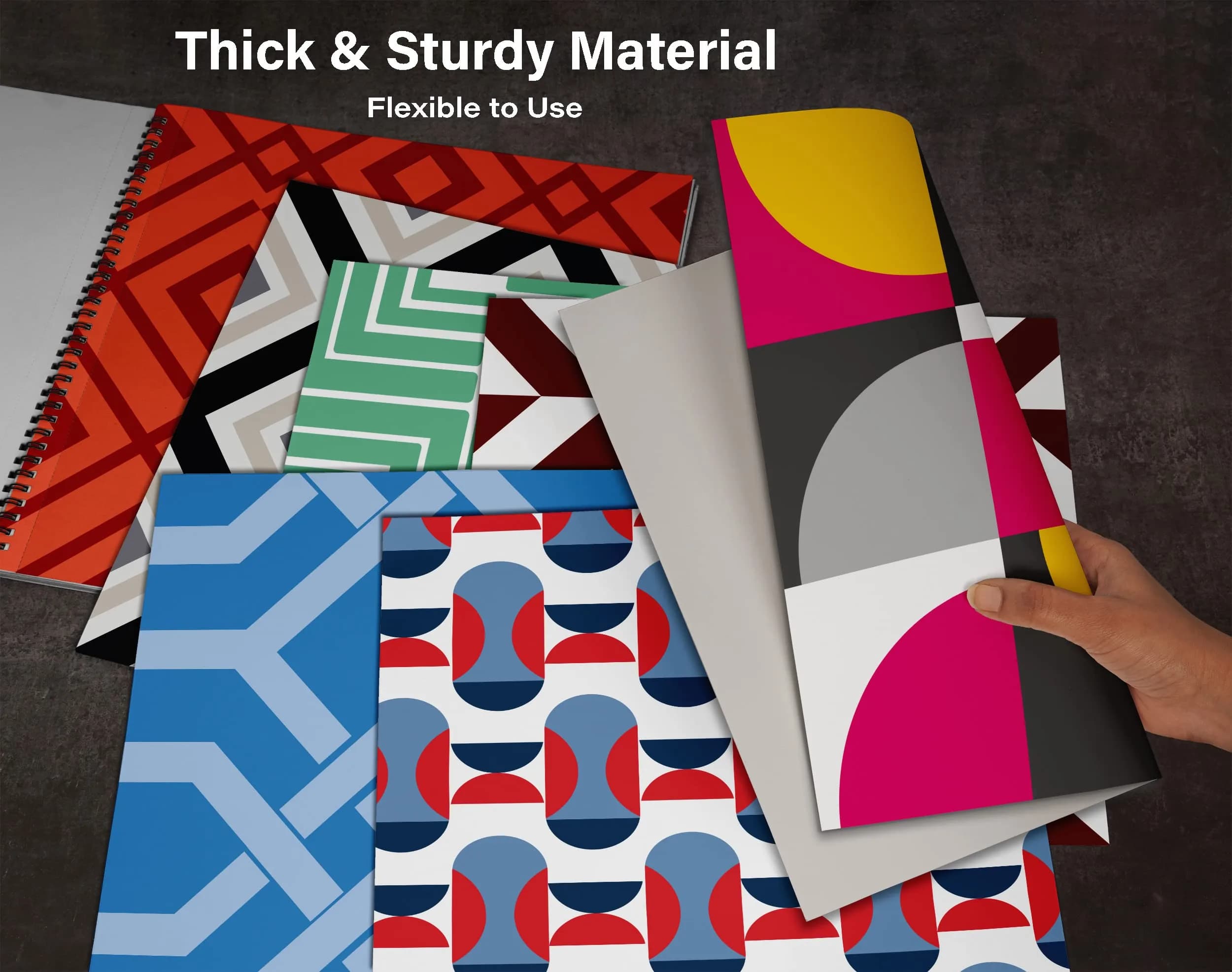 Inkdotpot Geometrical Scrapbook Paper Pad 30.48cm x 30.48cm (12"x12") | Acid-Free & Lignin-Free Craft Paper - view 8