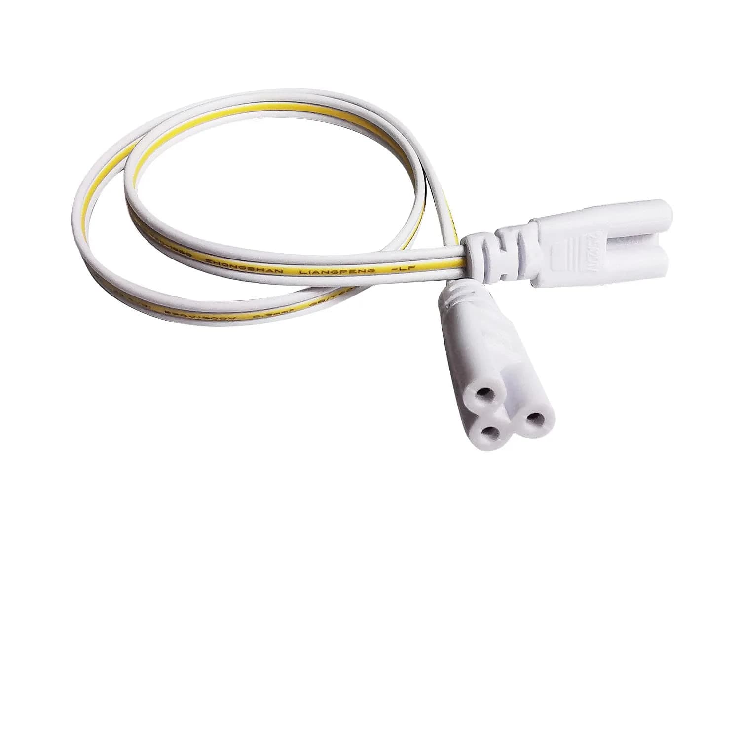 Faoyliye T5 T8 Tube Connector Cords 20cm (7.8in) 10-Pack | 3-Pin Female to Female LED Extension Cable - view 6