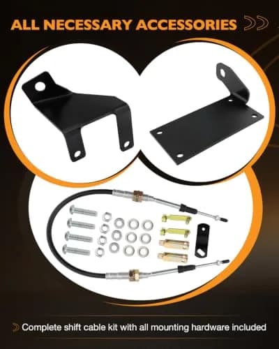 HQPASFY Transfer Case Cable Shifter Linkage Kit Upgrade for Jeep Wrangler TJ 231 Transfer Case | Heavy Duty Cable Smooth Shifting thumbnail 7