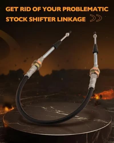 HQPASFY Transfer Case Cable Shifter Linkage Kit Upgrade for Jeep Wrangler TJ 231 Transfer Case | Heavy Duty Cable Smooth Shifting thumbnail 3