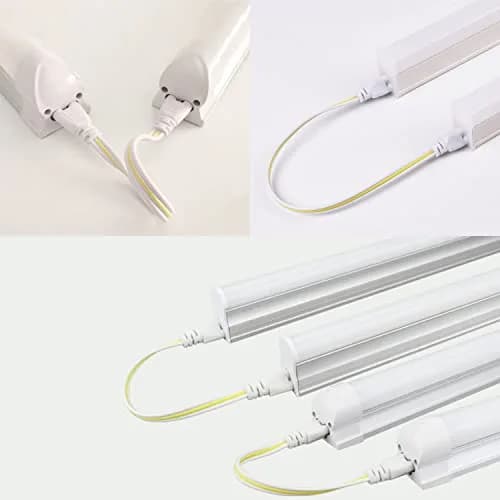 Faoyliye T5 T8 Tube Connector Cords 50cm (1.6ft) | 10-Pack Female to Female Extension Cable for Integrated LED Tubes thumbnail 5