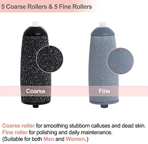 Piwerod Roller Refills for Finishing Touch Flawless Pedi 96g (3.4 oz) | 10 Pack Replacement Heads with Brush thumbnail 2