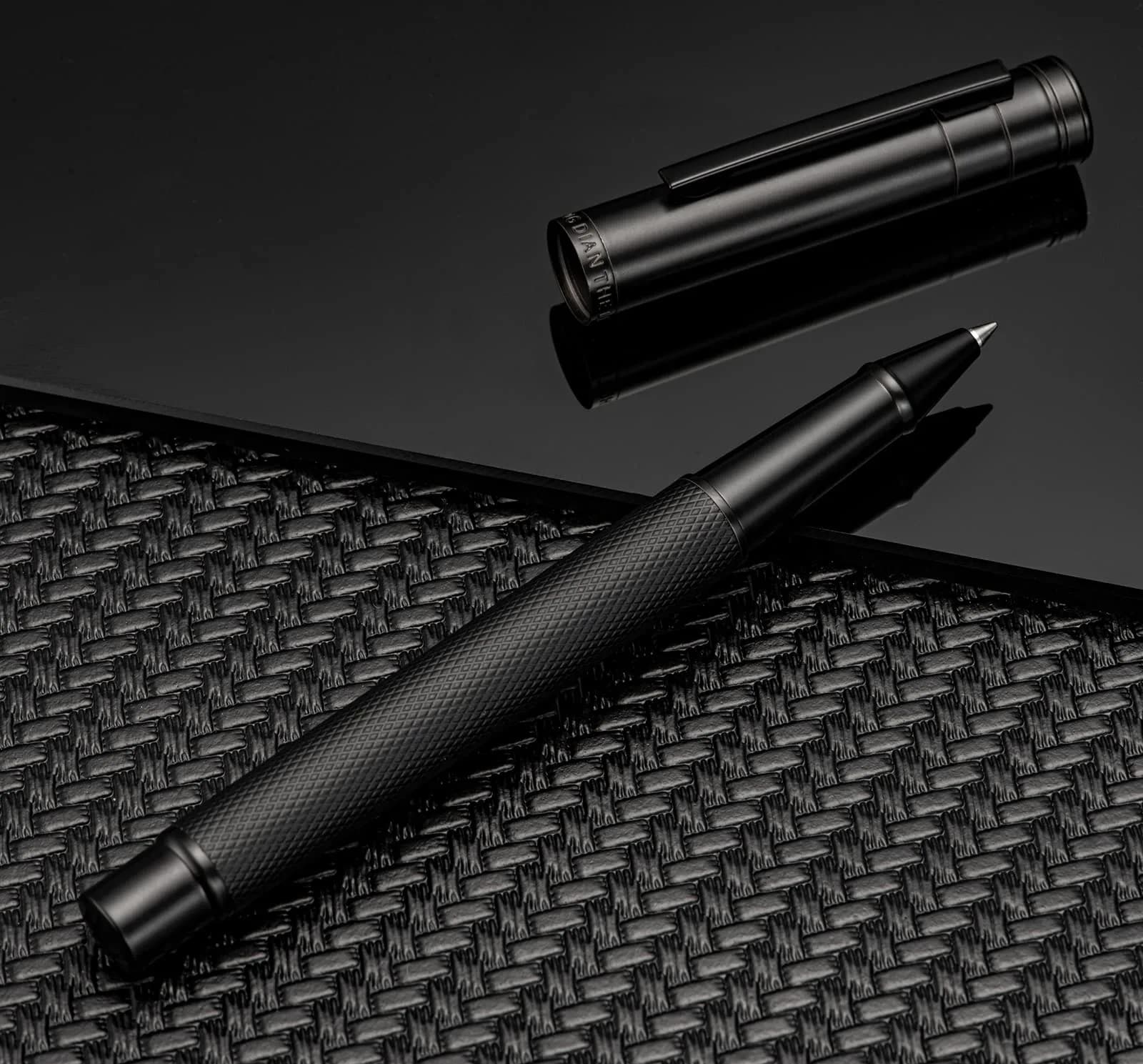 Asvine Hongdian 1851 Black Roller Pen with Schmidt Black Ink | Smooth Writing for Business Signatures - view 2