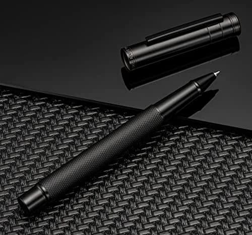 Asvine Hongdian 1851 Black Roller Pen with Schmidt Black Ink | Smooth Writing for Business Signatures thumbnail 2