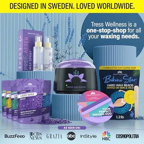 Tress Wellness Bikini Star Hard Wax Beads 544g (19.2 Oz) | Award Winning for Coarse Hair Removal thumbnail 6