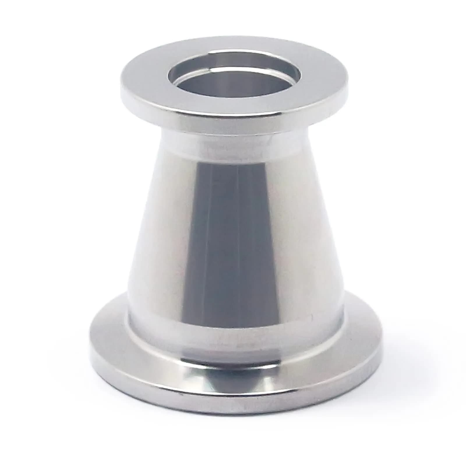 QMINOX SS304 Vacuum Conical Reducer KF adaptor fittings KF-25 to KF-16 | Stainless Steel Vacuum Fitting with KF25 to KF16 Flange — KF25 to KF16