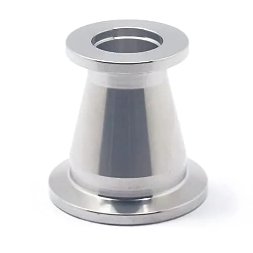 QMINOX SS304 Vacuum Conical Reducer KF adaptor fittings KF-25 to KF-16 | Stainless Steel Vacuum Fitting with KF25 to KF16 Flange thumbnail 1