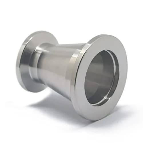 QMINOX SS304 Vacuum Conical Reducer KF adaptor fittings KF-25 to KF-16 | Stainless Steel Vacuum Fitting with KF25 to KF16 Flange thumbnail 4