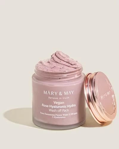 Mary&May Vegan Rose Hyaluronic Wash-Off Clay Mask 4.23 oz Hydrating & Pore Care for Normal, Oily Skin thumbnail 7