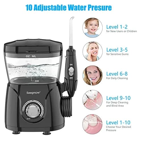 Sawgmore Water Dental Flosser 600ML Electric Oral Irrigator | Deep Clean & Gums Care thumbnail 5
