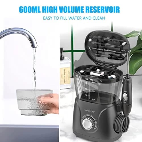 Sawgmore Water Dental Flosser 600ML Electric Oral Irrigator | Deep Clean & Gums Care thumbnail 7