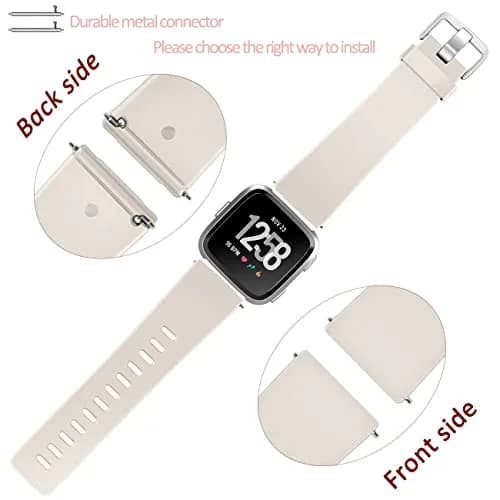 Wepro Sport Bands Compatible with Fitbit Versa 2, Soft Elastomer, Sweat-Resistant, Small & Large Sizes, Unisex thumbnail 4