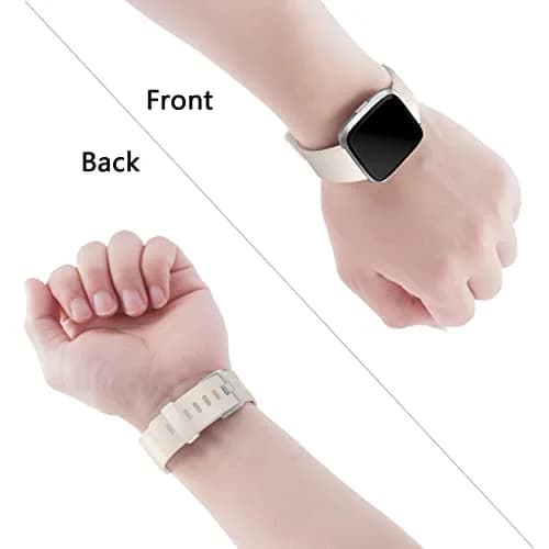 Wepro Sport Bands Compatible with Fitbit Versa 2, Soft Elastomer, Sweat-Resistant, Small & Large Sizes, Unisex thumbnail 5
