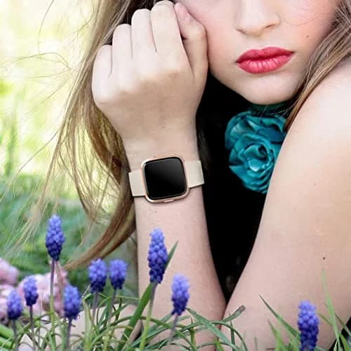 Wepro Sport Bands Compatible with Fitbit Versa 2, Soft Elastomer, Sweat-Resistant, Small & Large Sizes, Unisex thumbnail 6