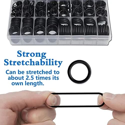 ZDBB 1280 Pcs Rubber O-Ring Assortment Kit with Pick & Hook Set, Metric Sizes 6mm-28mm OD thumbnail 6
