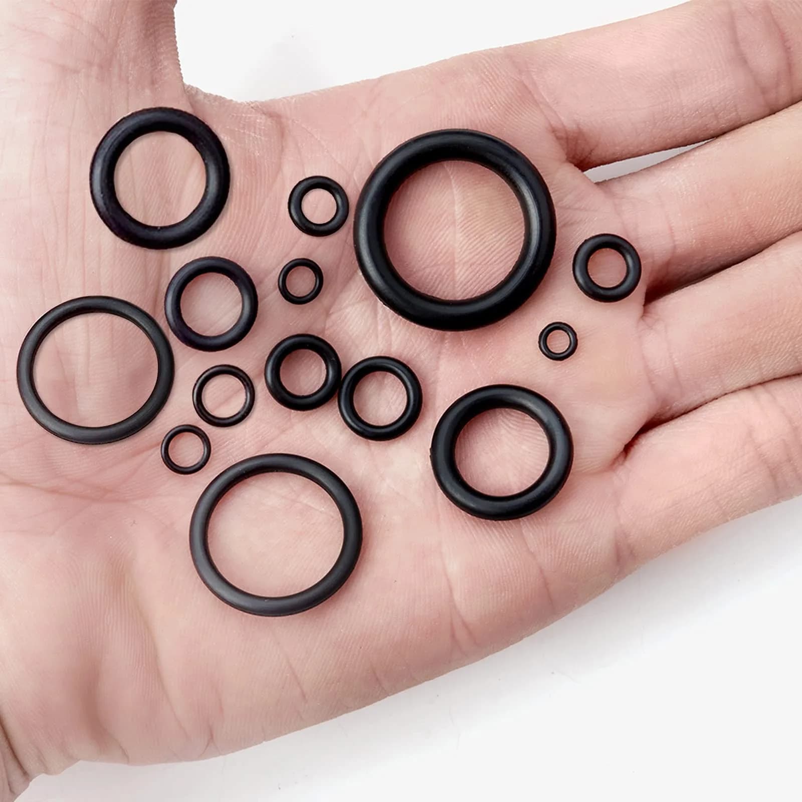 ZDBB 1280 Pcs Rubber O-Ring Assortment Kit with Pick & Hook Set, Metric Sizes 6mm-28mm OD - view 7