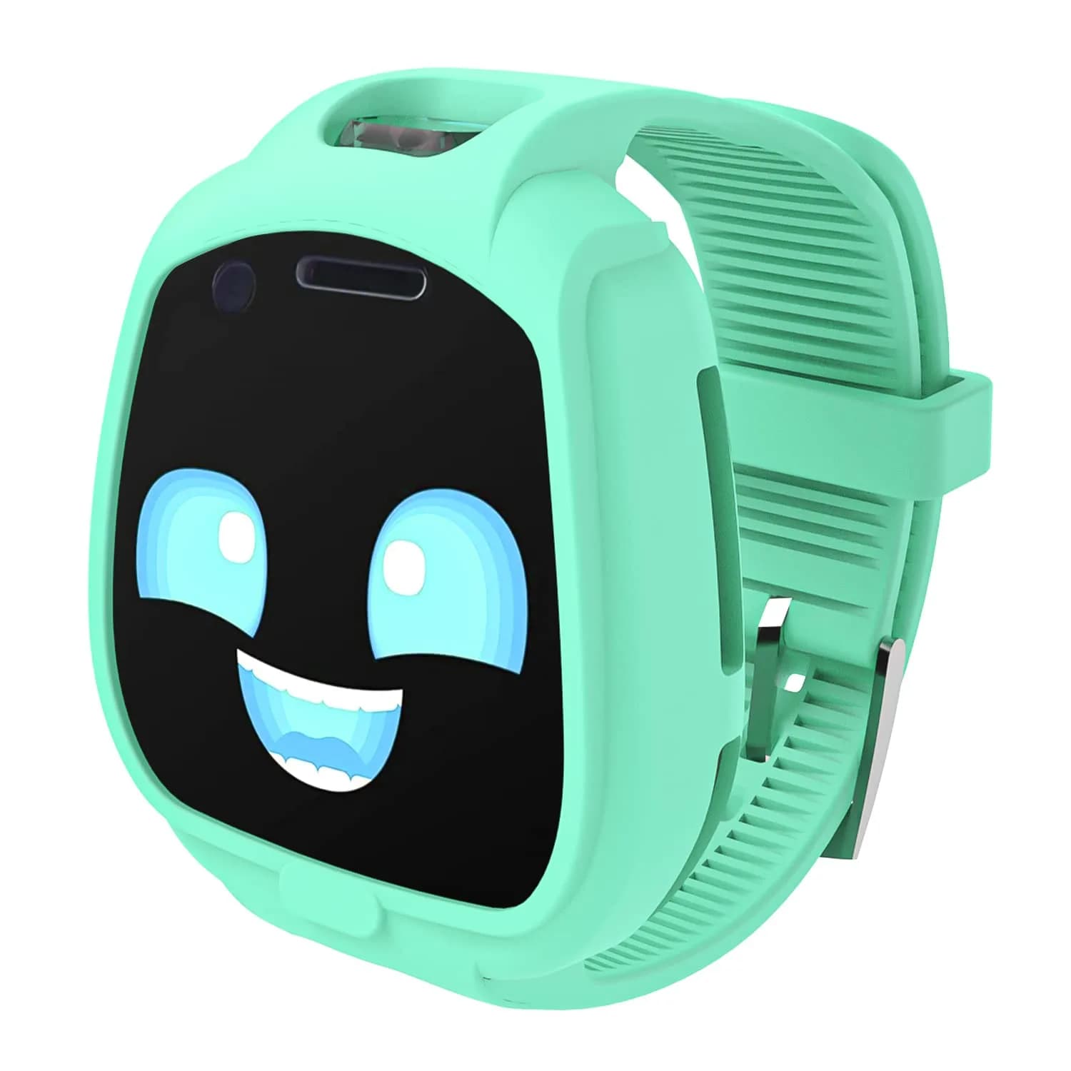 Polyjoy Green Silicone Sport Band with Case for Little Tikes Tobi 1 2 Robot Smartwatch | 22mm Width - main product image