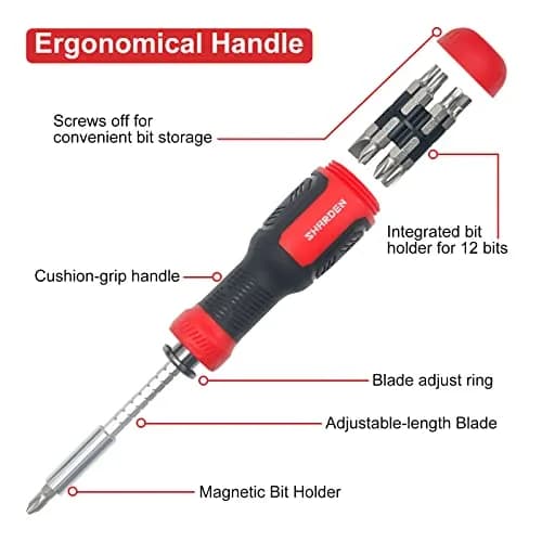 Sharden 13-in-1 Multi Screwdriver Set | Adjustable & Compact Tool for Home & Industrial Use thumbnail 3
