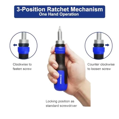 Sharden 13-in-1 Ratcheting Screwdriver Set | Multi Bit, Compact & Durable, Ideal for Professionals & Home Use thumbnail 4