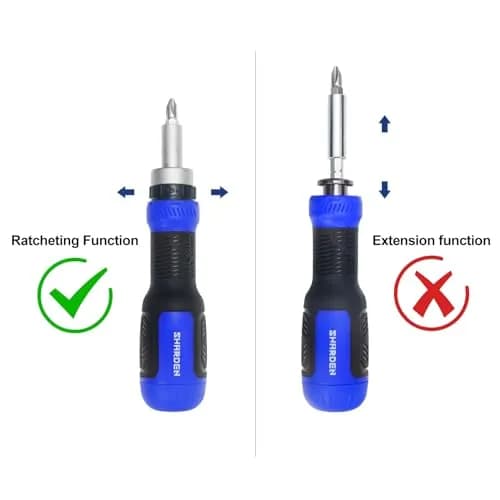 Sharden 13-in-1 Ratcheting Screwdriver Set | Multi Bit, Compact & Durable, Ideal for Professionals & Home Use thumbnail 5