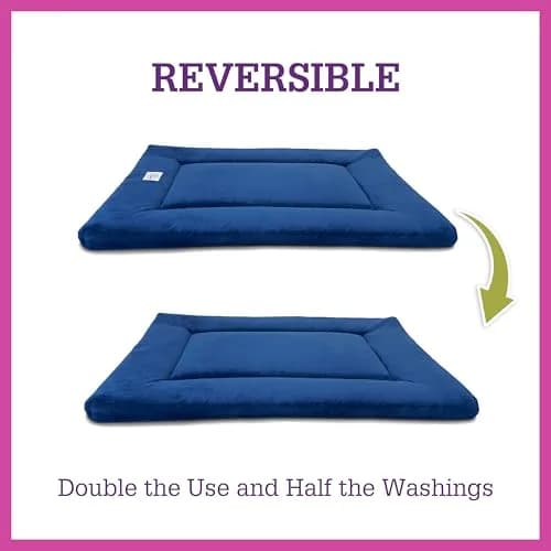 Pet Dreams Dog Crate Pad - Washable Kennel Mat, Non-Toxic, 24" Small | Reversible Indoor Dog Bed thumbnail 3