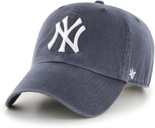 '47 MLB Vintage Navy Clean Up Adjustable Hat | Officially Licensed New York Yankees Cap (One Size) thumbnail 1