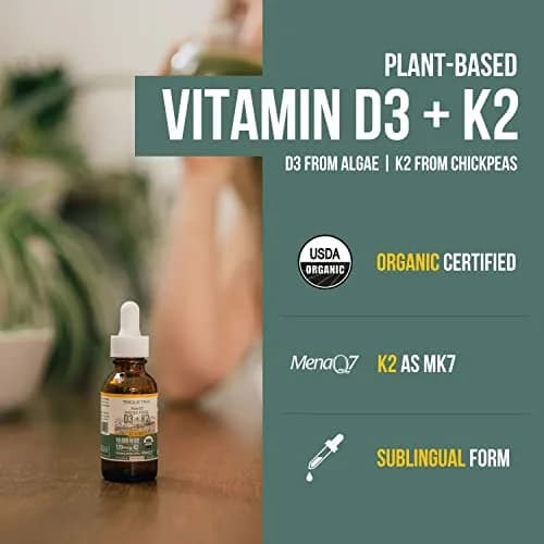 Triquetra Health Organic Plant D3 K2 Vitamin 10000 IU | Supports Immunity & Bone Health (70-120 chars) thumbnail 2