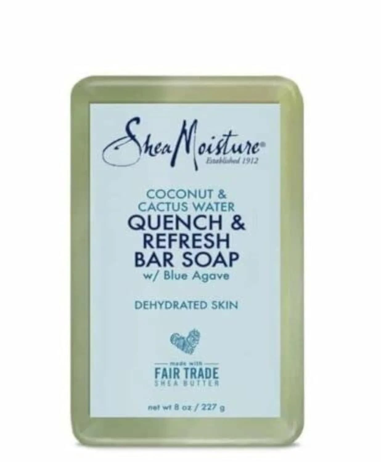 Shea Moisture Coconut & Cactus Water Quench & Refresh Bar Soap 227 g (8 oz) | Hydrating Body Cleanser - main product image