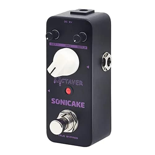SONICAKE Octave Guitar Pedal Analog Classic Lower Octave Guitar Effects Pedal for Guitar & Bass, True Bypass - Octaver 9V DC (3.68 in) thumbnail 1