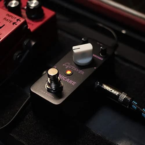 SONICAKE Octave Guitar Pedal Analog Classic Lower Octave Guitar Effects Pedal for Guitar & Bass, True Bypass - Octaver 9V DC (3.68 in) thumbnail 7