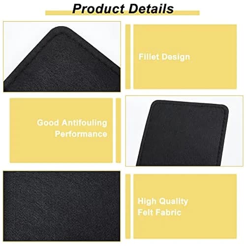 PH PandaHall Black Felt Bag Base Shaper 30.5x15cm (12x5.1") 6mm Thick | 2pcs for Tote & Purse Bottom Support thumbnail 5