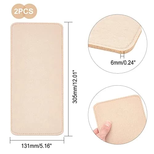 PH PandaHall Handbag Base Shaper 30.5x13.1cm (12x5.1") 6mm Thick Tan Felt Liner Board | Protects Purses from Spills thumbnail 3
