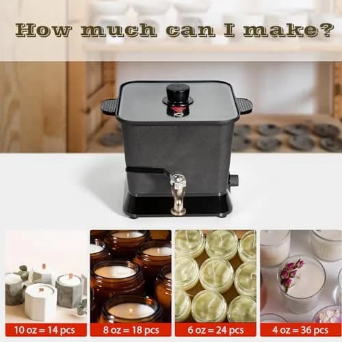 Byoowndiy Wax Melter for Candle Making 150 oz | Electric Wax Pot with Temperature Control thumbnail 5