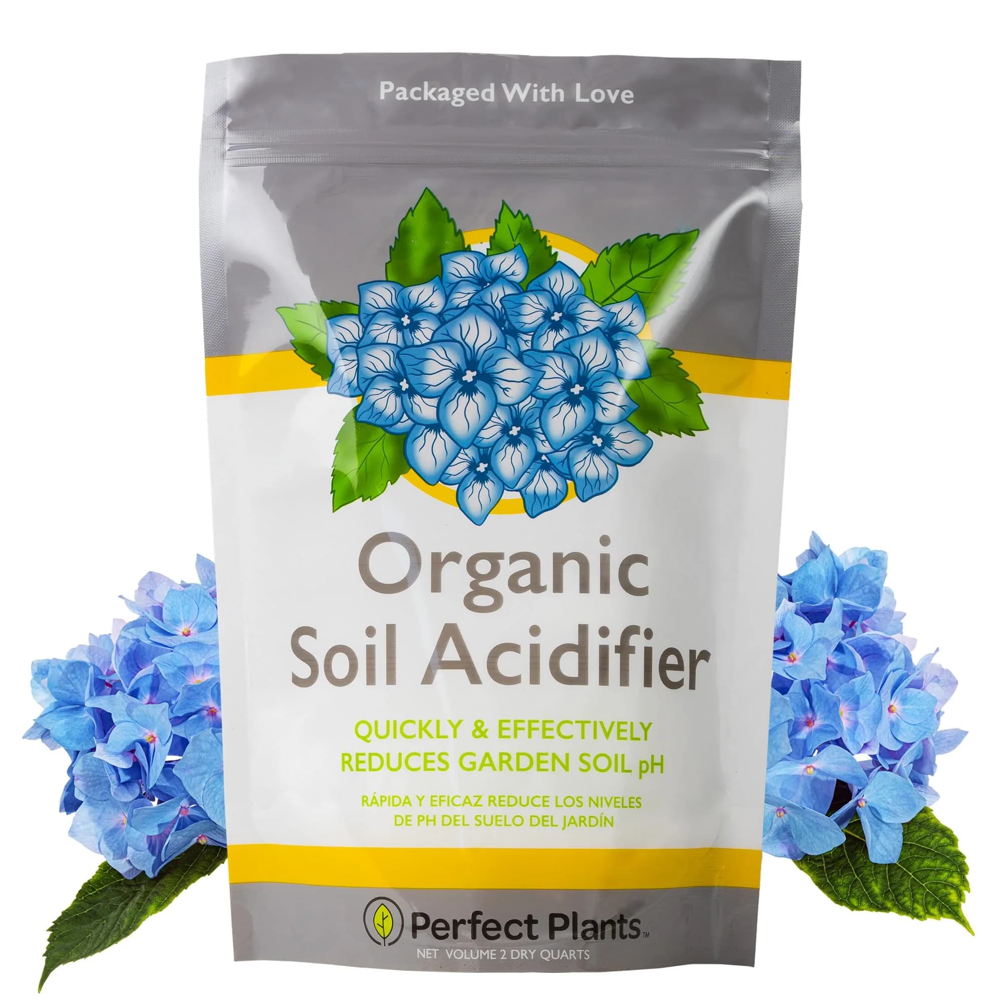 Perfect Plants Organic Soil Acidifier 2 qt | Elemental Sulfur Granules for pH Balance