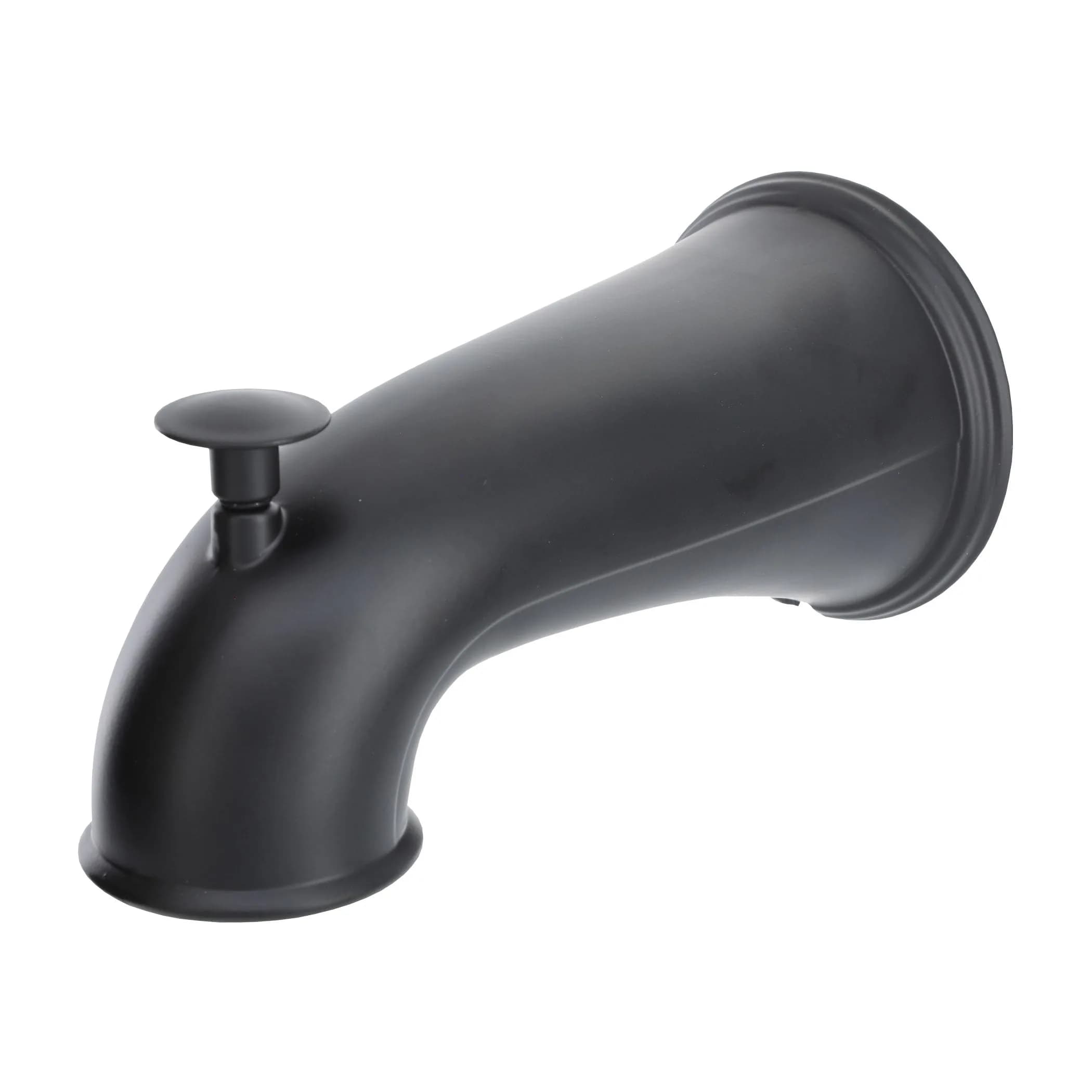 Danco Tub Spout with Diverter | 6 in Reach, Matte Black, Universal Fit, Bathroom Replacement