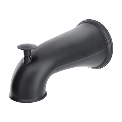 Danco Tub Spout with Diverter | 6 in Reach, Matte Black, Universal Fit, Bathroom Replacement thumbnail 1