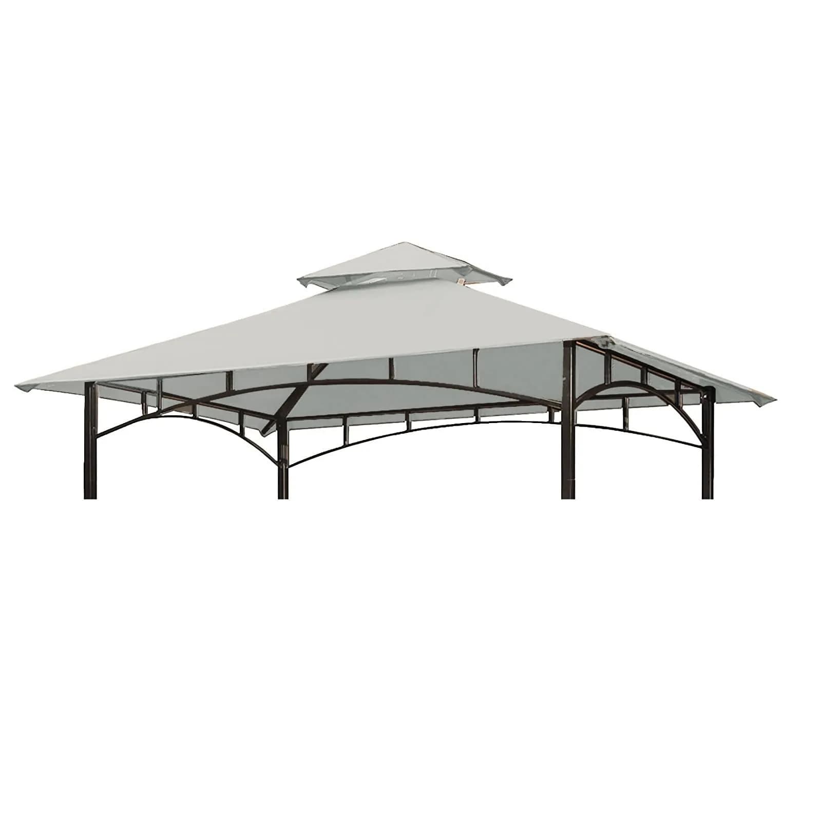 Wonwon Grill Gazebo Replacement Canopy Top 5x8 ft | Double Layer Ventilated Cover for Model L-GG001PST-F — Gray