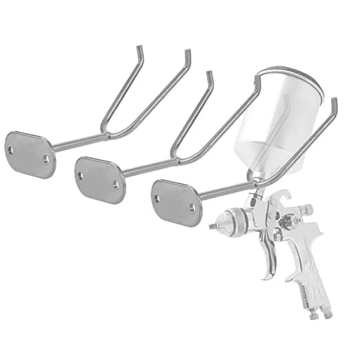 Homakover Spray Gun Holder Set of 3 | Wall Mount Magnetic Tool Organizer for Paint Booths & Work Stations (Silver-3 Pcs) thumbnail 1